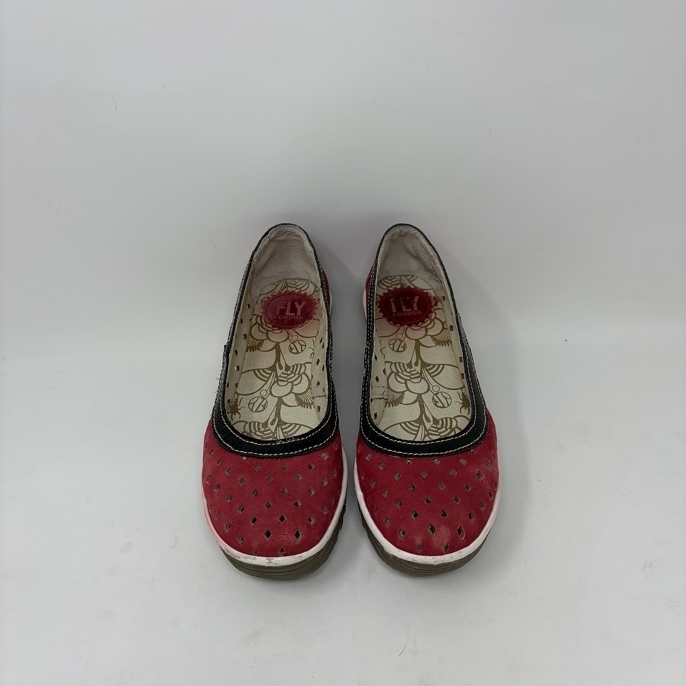 Fly London Yobe Yika Perforated Wedge Sandal Size 37 or US 6.5/7 - Picture 2 of 12